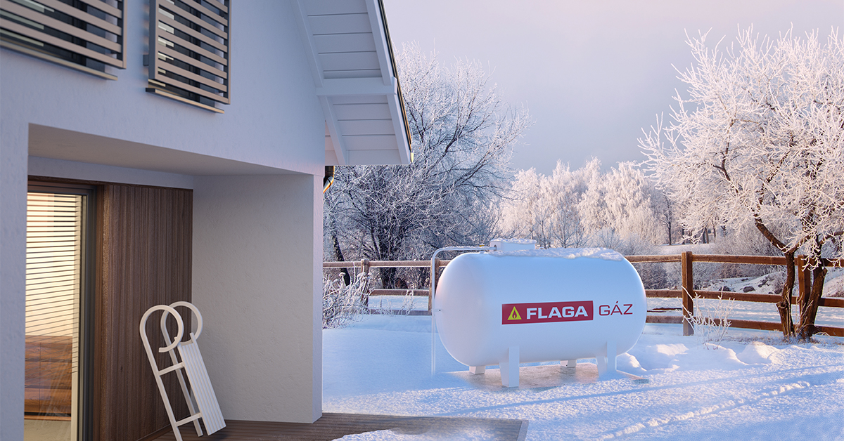 lpg tank near house